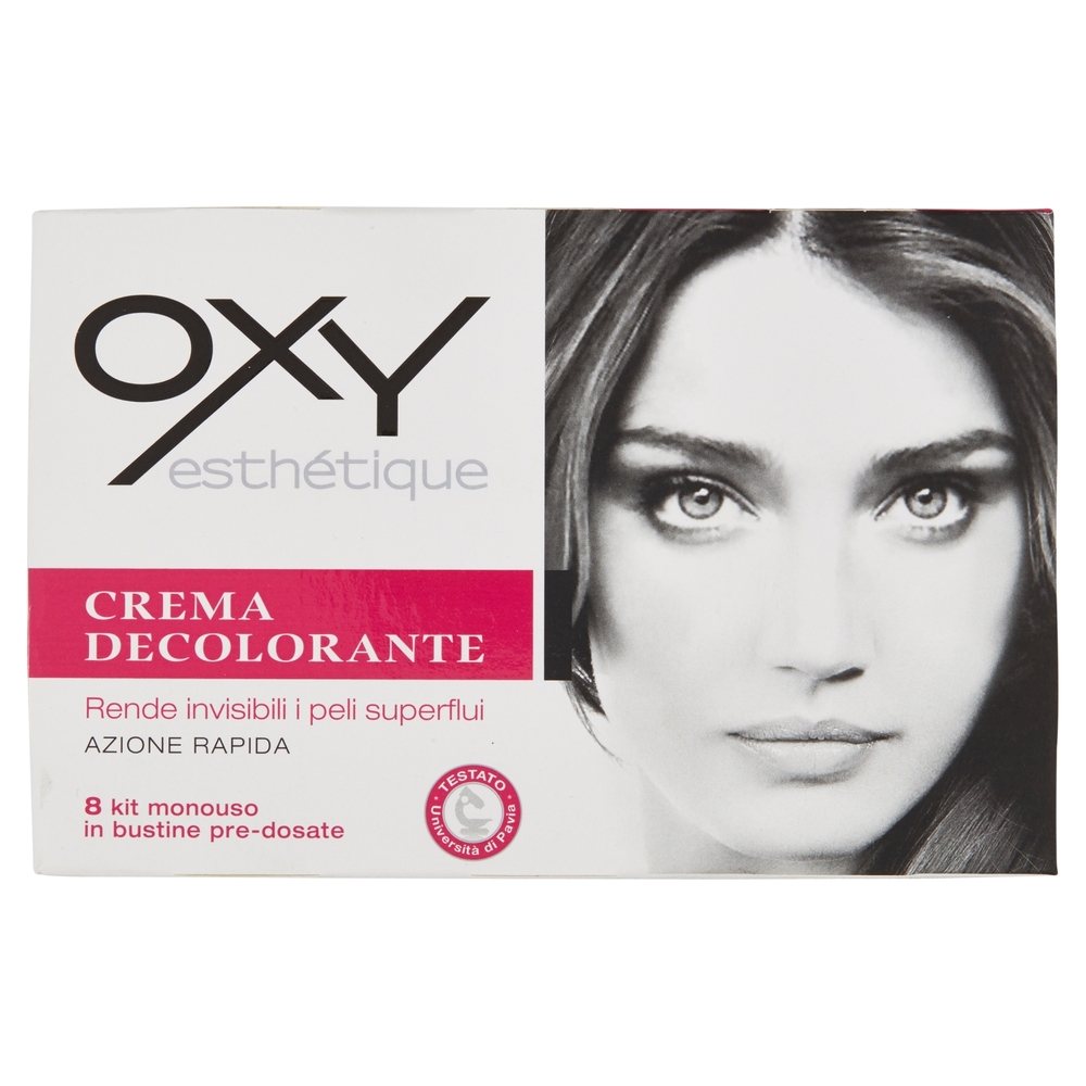 Oxy esthétique Crema Decolorante 8 kit monouso in bustine pre-dosate 75 ml